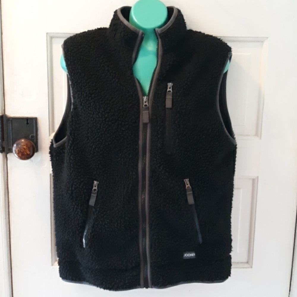 Jockey fuzzy black small vest